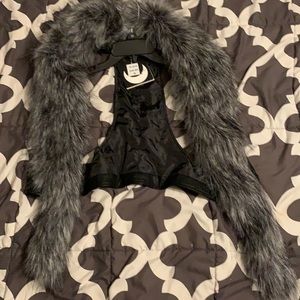 Cute faux fur vest never worn